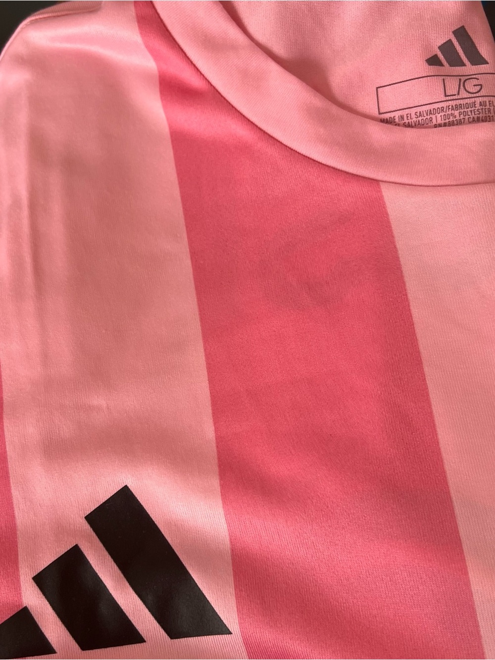 Adidas Men’s  Pink Sz. Large Messi 10 Inter Miami Away Team Fan Soccer Jersey - Picture 3 of 4